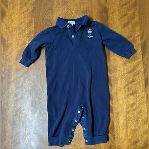 Ralph Lauren Polo Bear Coveralls Size 6 Months